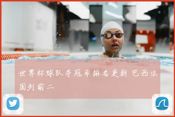 世界杯球队夺冠率排名更新 巴西法国列前二