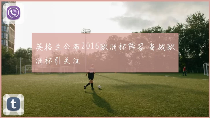 英格兰公布2016欧洲杯阵容 备战欧洲杯引关注
